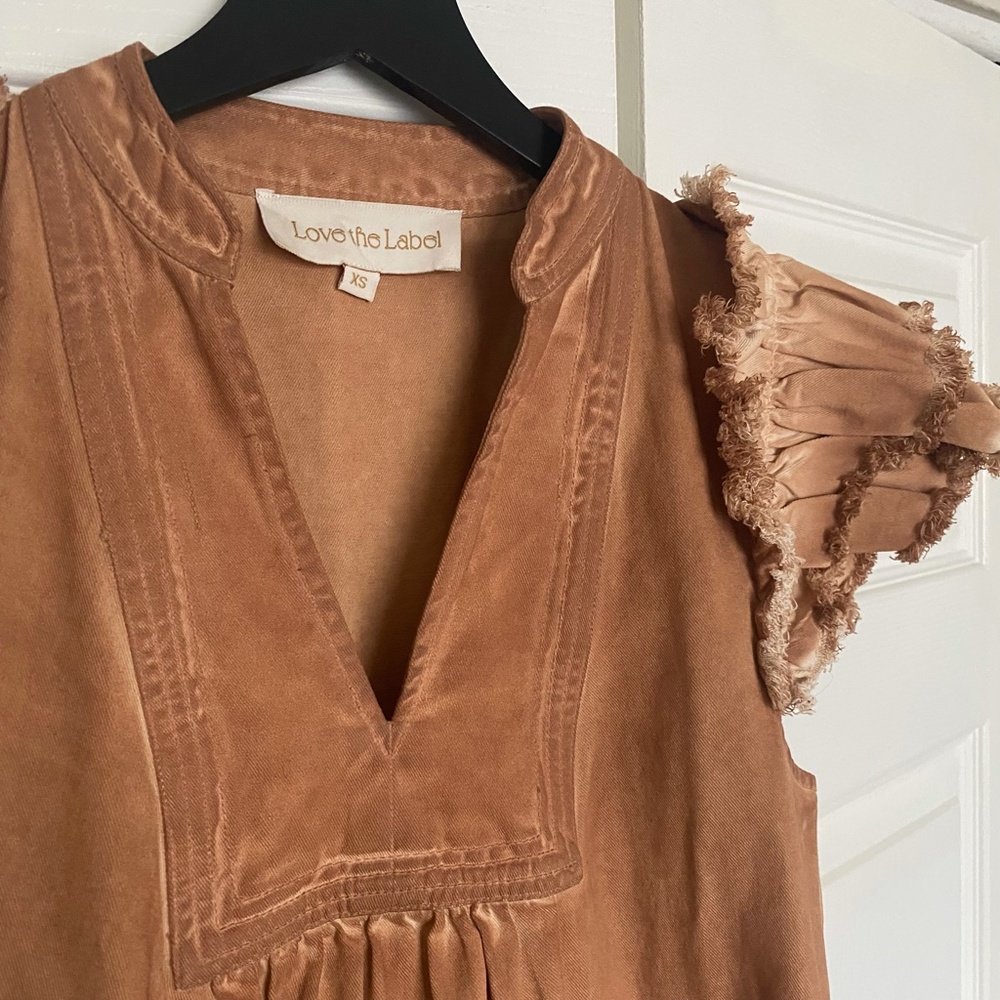 Love the Label Faded Ruffle Mini Dress NWOT - Picture 2 of 5